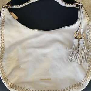 Michael Kors Cream Hobo Bag with Tassels